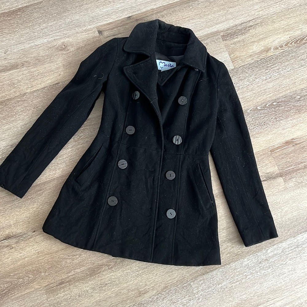 Lulus Black Coat Size Small